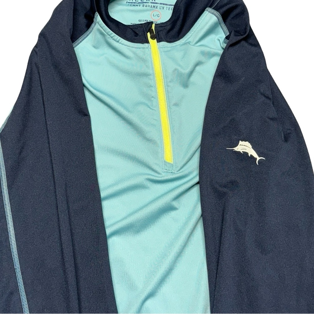 Tommy Bahama Blue Rash Guard Swimwear - Picture 3 of 8